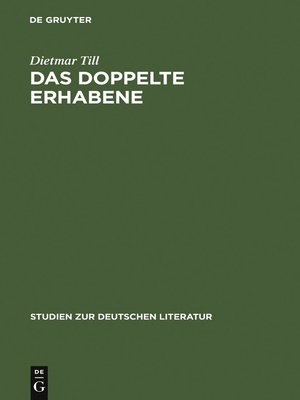 cover image of Das doppelte Erhabene